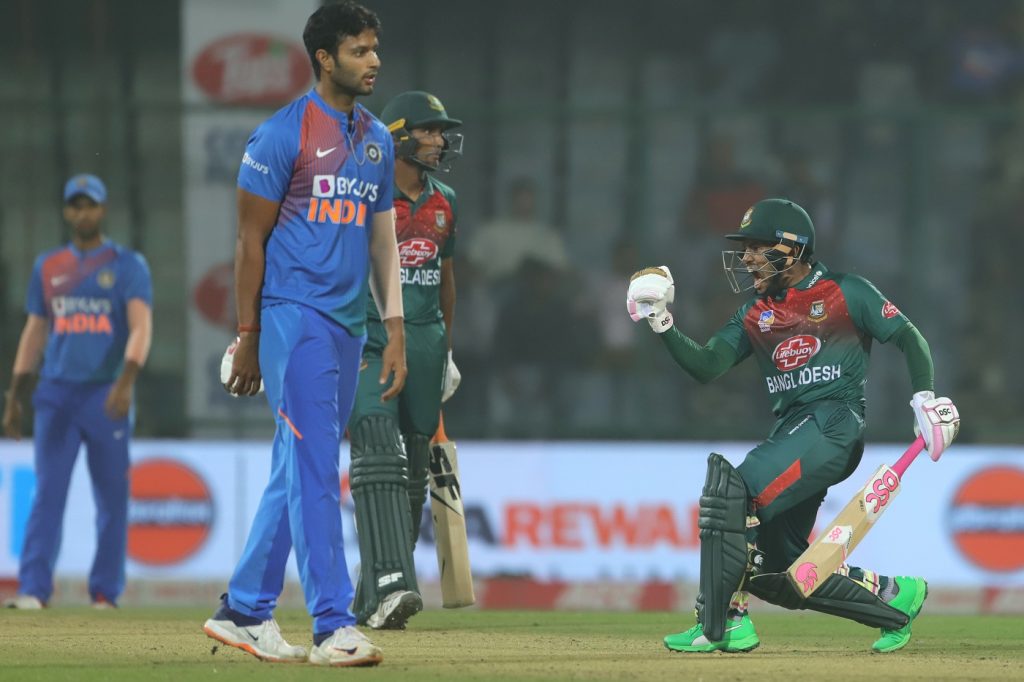 Bangladesh win during the 1st T20I match between India and Bangladesh held at the Arun Jaitley Stadium, Delhi on the 3rd November 2019. Photo by Deepak Malik / Sportzpics for BCCI