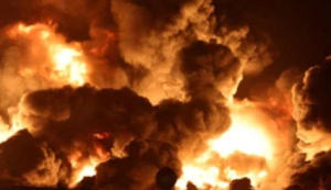 Saudi oil fire