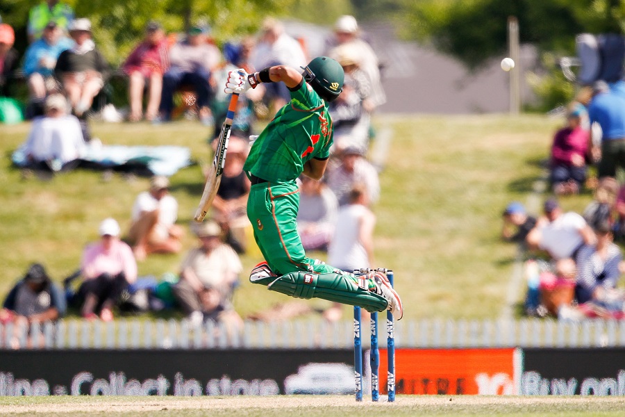 NELSON, NEW ZEALAND - DECEMBER 29: Sabbir Rahman of Bangladesh bats during the second One Day International match between New Zealand and New Zealand and Bangladesh at Saxton Field on December 29, 2016 in Nelson, New Zealand. (Photo by Martin Hunter/Getty Images)