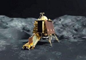 Chana space ship in moon